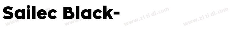 Sailec Black字体转换